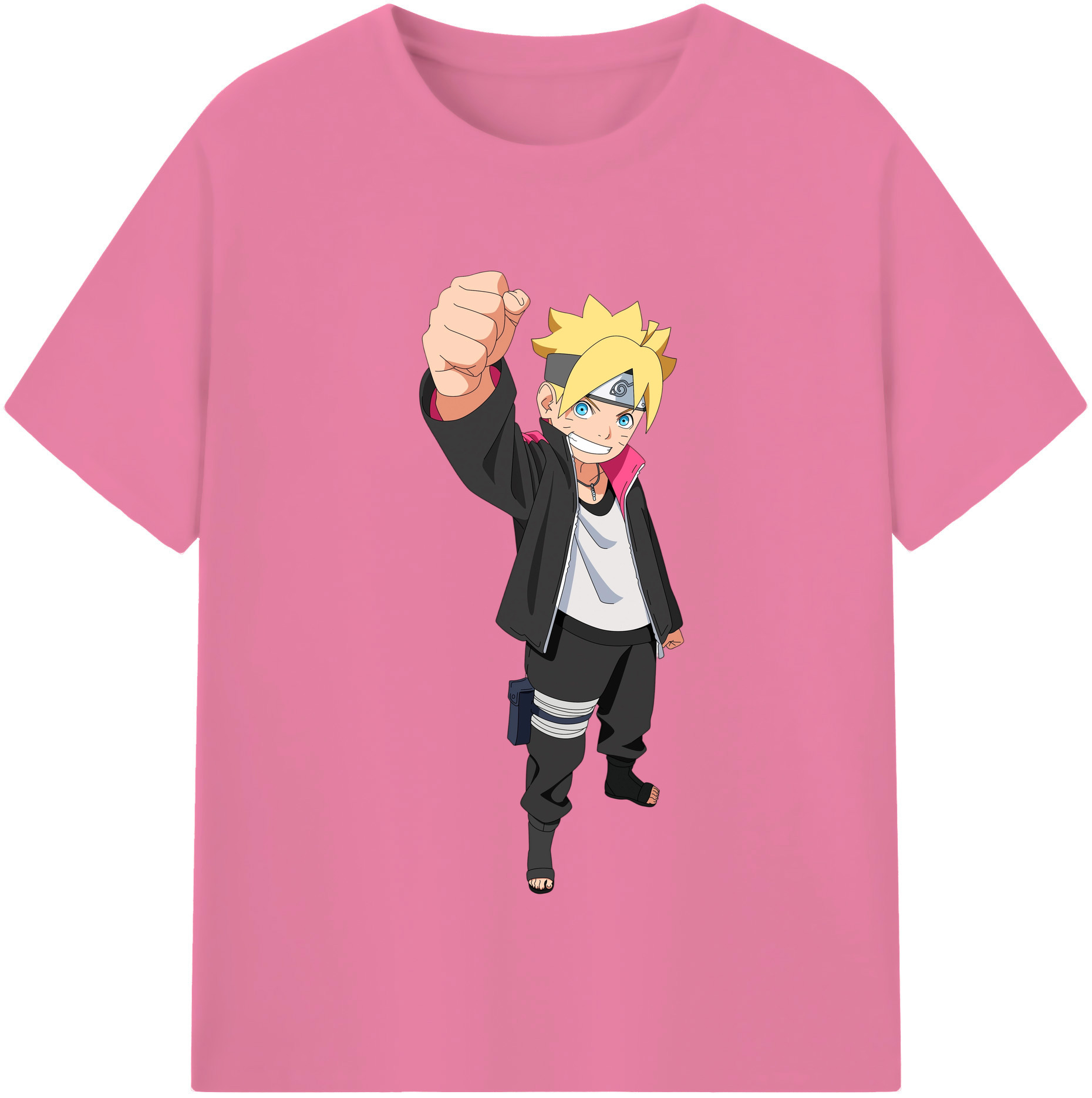（画像用） NARUTO -ナルト- うずまき ボルト Uzumaki Boruto 綿100％半袖Tシャツ（フロントプリント）